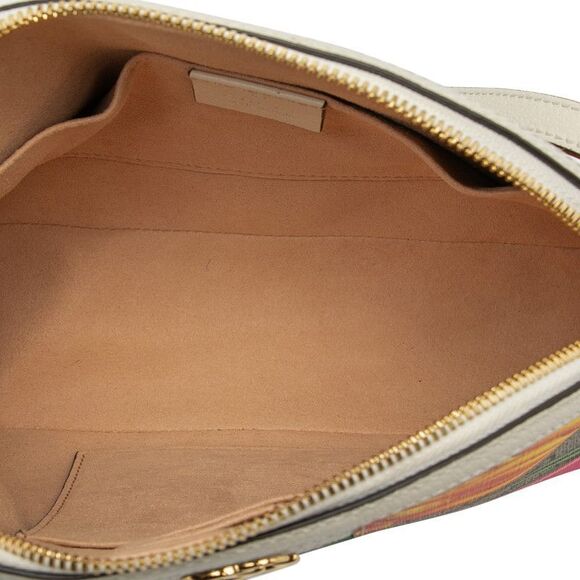 Gucci GG Supreme Flora Sherry Line Crossbody Shoulder Bag 499621 Beige Epony - Picture 4 of 7